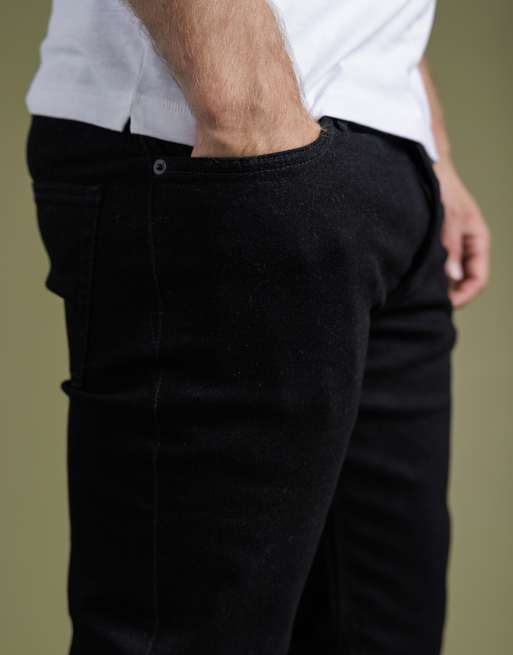 French Connection Cotton slim fit stretch denim jeans in black, 4 of 4
