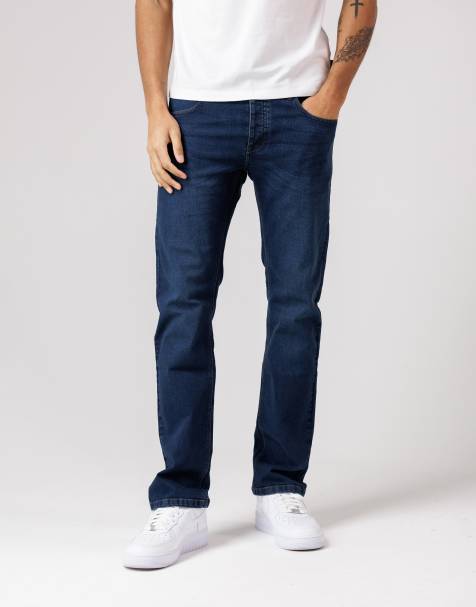 French Connection Cotton slim fit stretch denim jeans in blue - view 1
