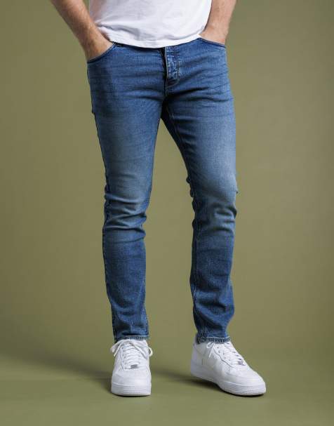 French Connection Cotton slim fit stretch denim jeans in blue - view 1