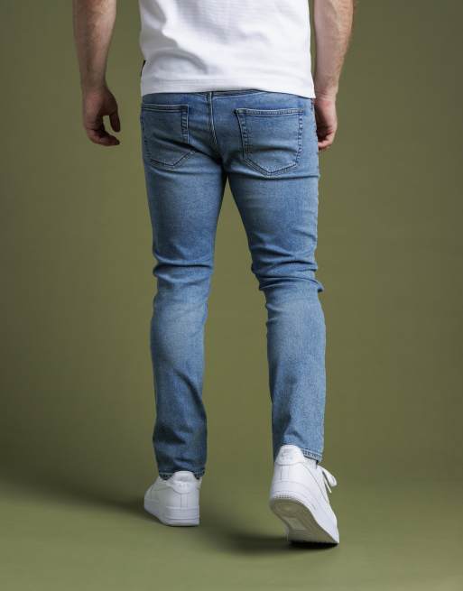 French Connection Cotton slim fit stretch denim jeans in light blue, 2 of 3