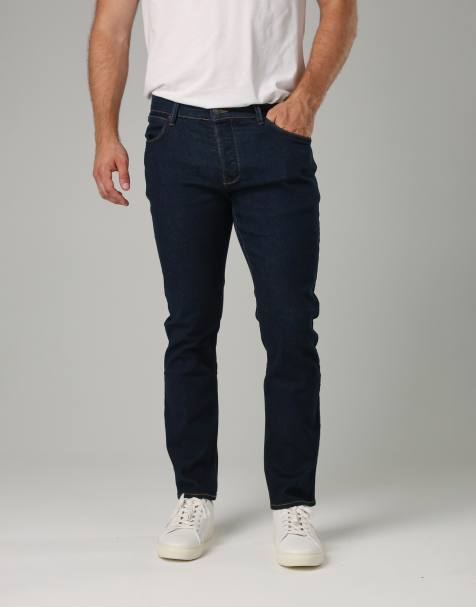 French Connection Cotton slim fit stretch jeans in dark blue