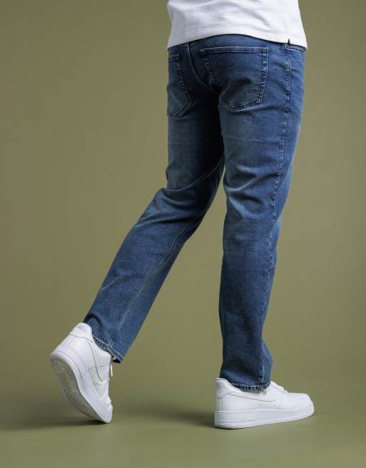 French Connection Cotton straight leg stretch denim jeans in blue, 2 of 4