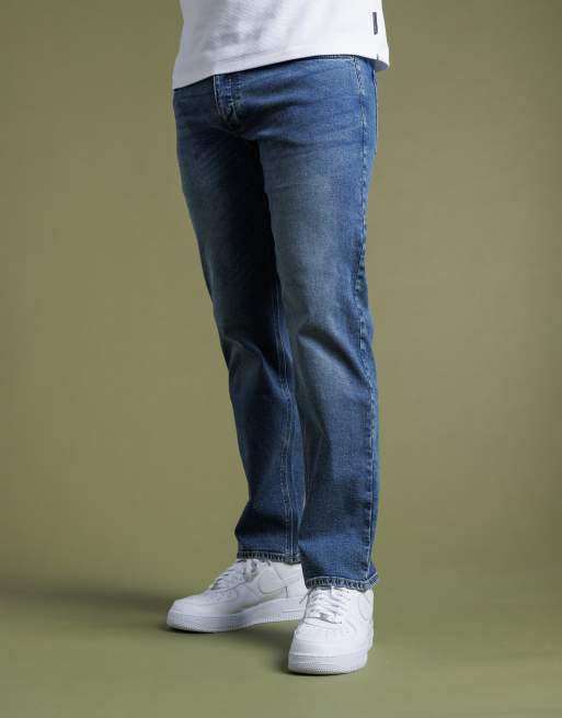 French Connection Cotton straight leg stretch denim jeans in blue, 3 of 4