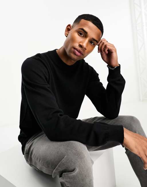 ASOS Turtle Neck Jumper In Black