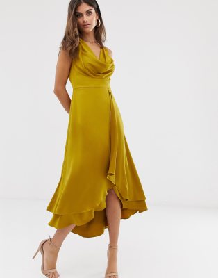 French Connection cowl neck midi dress | ASOS