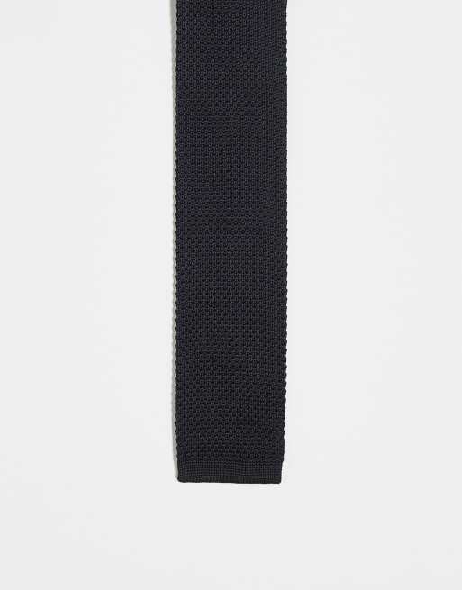 French Connection - Cravatta nera in maglia