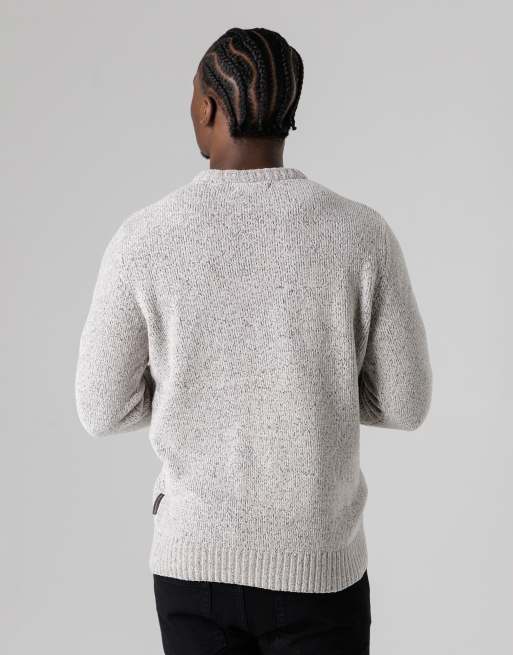 French Connection Crew neck chenille knit jumper in light grey, 2 of 4