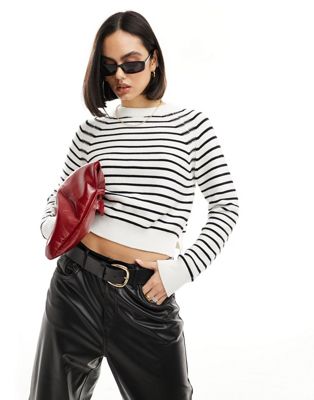 French Connection crew neck jumper in stripe