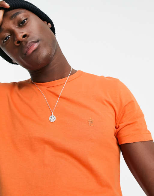 burnt orange t shirt mens