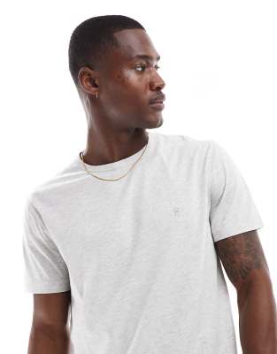 French Connection crew neck t-shirt in ecru melange-Neutral