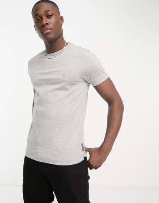 French Connection crew neck t-shirt in gray | ASOS