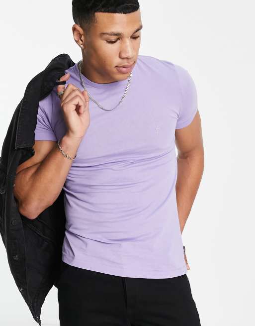 French Connection crew neck t-shirt in lilac