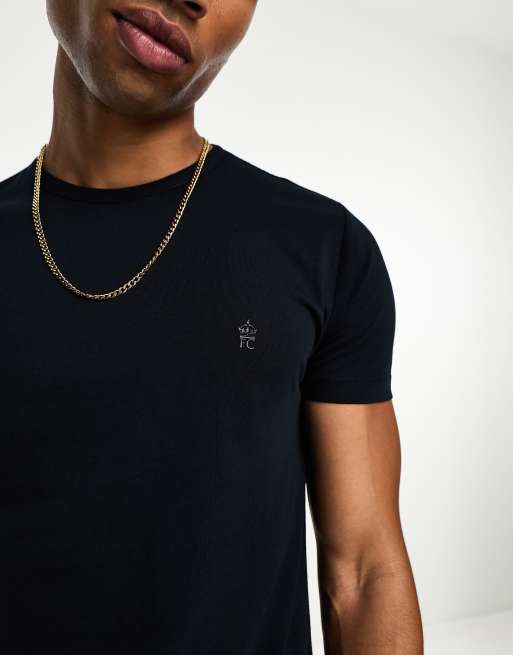 French Connection crew neck t-shirt in navy, 2 of 4