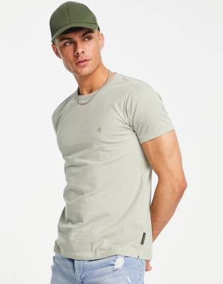 French Connection crew neck T-shirt in sage