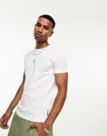 [French Connection Mens] French Connection crew neck t-shirt in white L WHITE