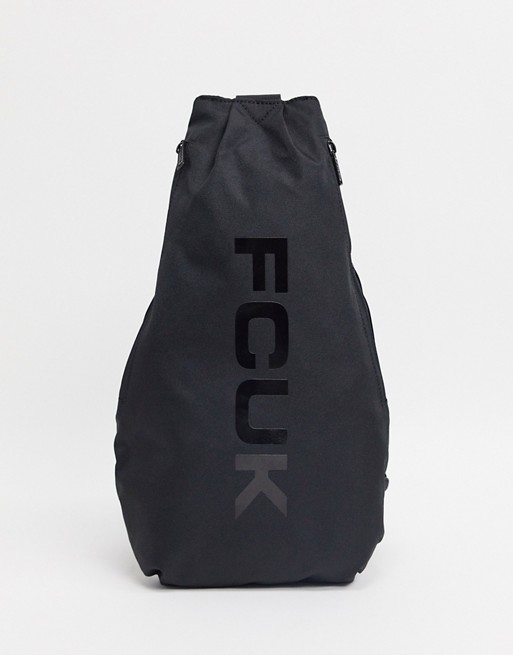 French Connection crossbody bag with FCUK gloss logo