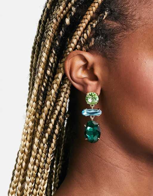 Asos clearance green earrings