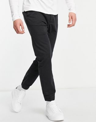 French Connection cuffed formal pants in black - ASOS Price Checker