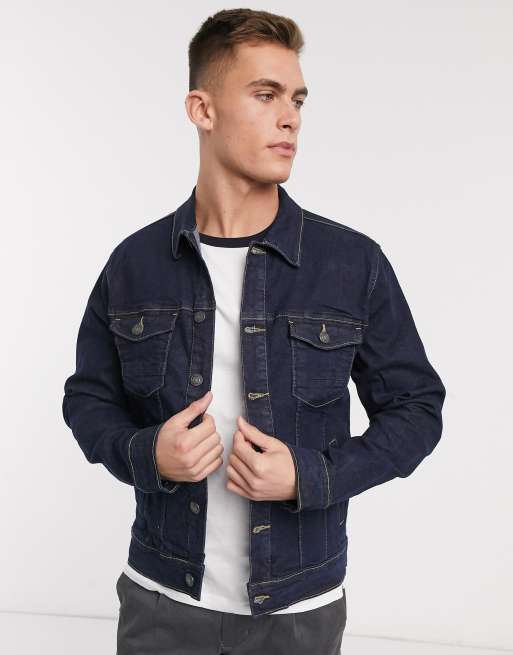 Dark rinse sale denim jacket