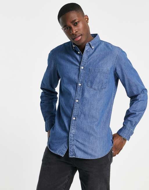 Chambray Shirt Blue  French Connection US