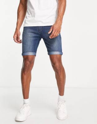 mens jean shorts asos