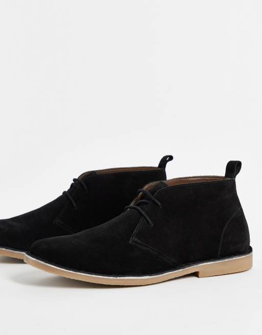 French Connection desert boot in black | ASOS