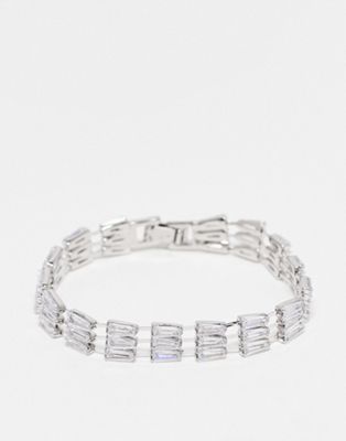 French Connection diamante bracelet in silver tone