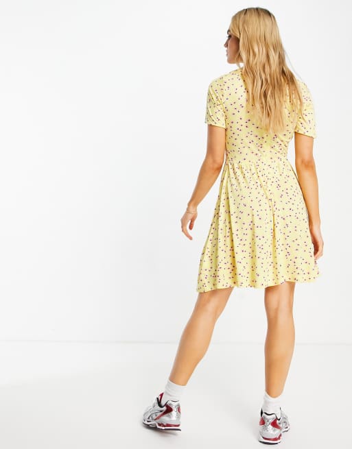 French connection outlet yellow floral dress