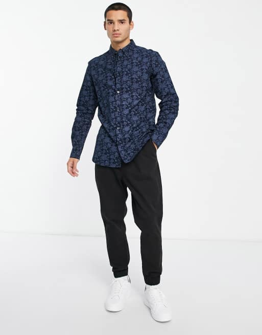 French Connection ditsy floral slim fit shirt | ASOS