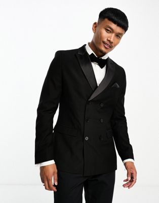 French Connection double breasted dinner blazer - ASOS Price Checker