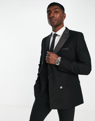 French Connection double breasted dinner blazer - ASOS Price Checker