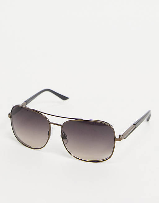 French Connection double brow navigator sunglasses
