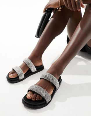  double strap footbed sandals 