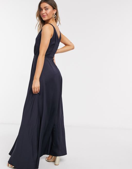 French grey maxi outlet dress