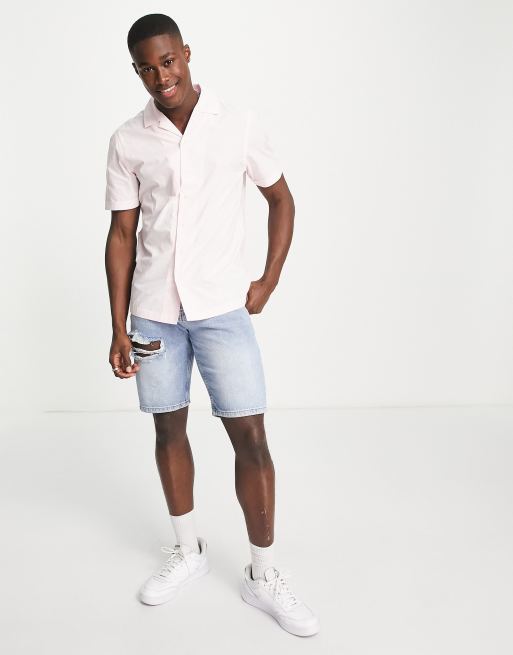 French Connection - Effen overhemd met reverskraag in roze, 2 van 4
