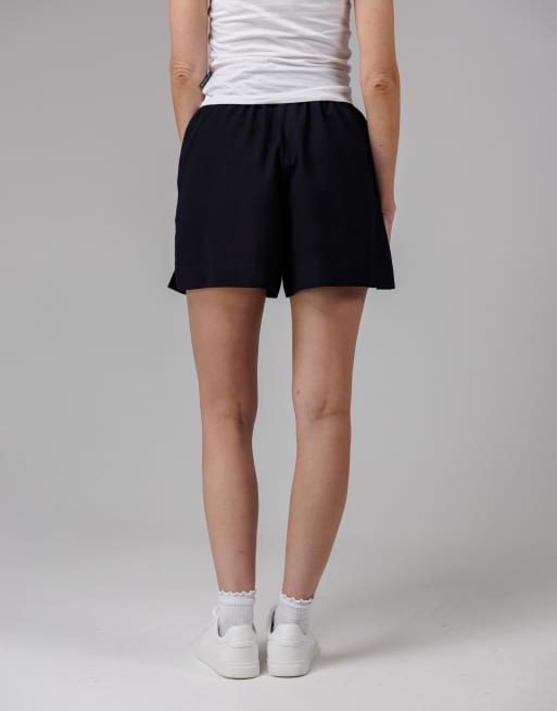 French Connection elasticated waist shorts in navy, 2 of 4
