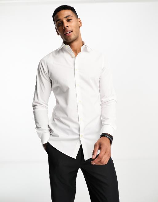 French Connection - Elegant skinny-skjorte i hvid