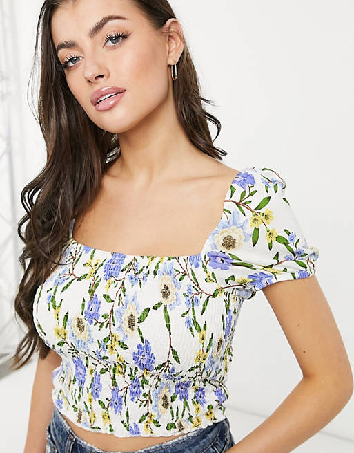 Women French Connection Eloise meadow top in multi 