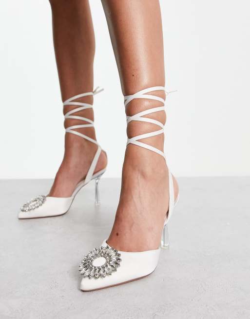 Ivory closed toe store heels