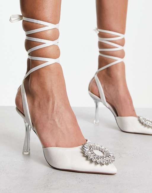 Embellished on sale ivory heels