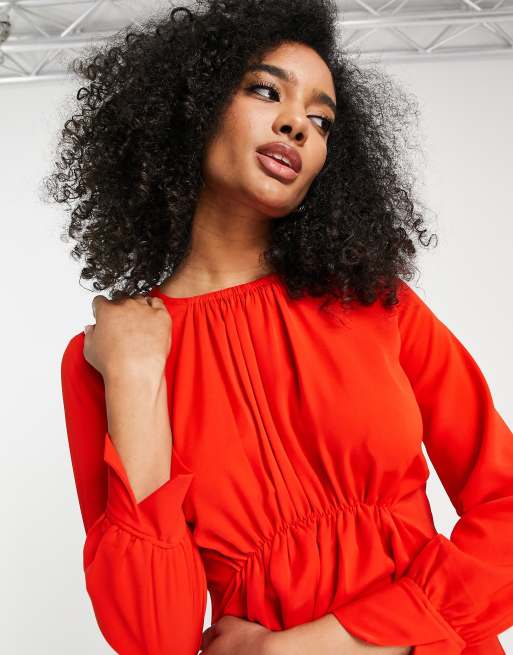 French connection hotsell red maxi dress