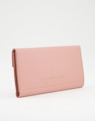 French Connection envelope purse in dusty pink