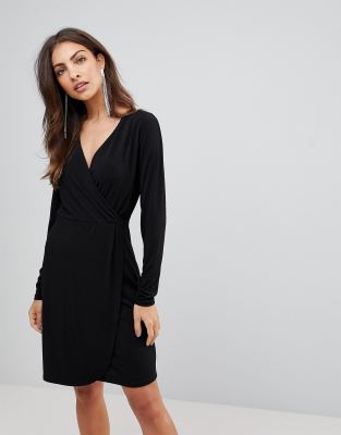 french connection slinky wrap dress