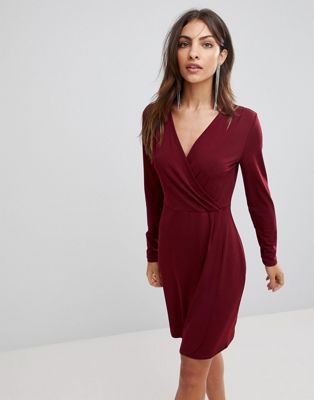 french connection red wrap dress