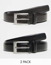 french Connection FCUK logo reversible belt in black | ASOS