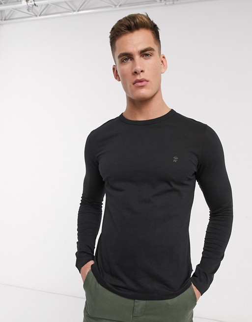 French Connection Essentials long sleeve top with logo