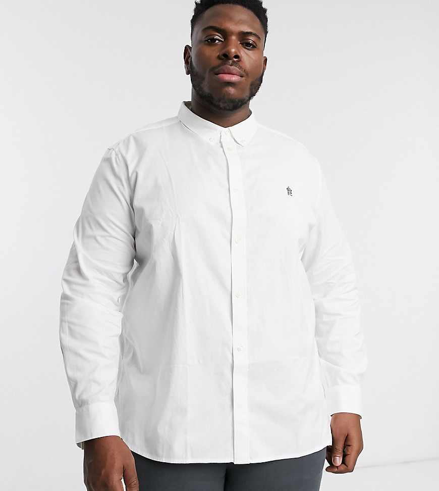 French Connection Essentials Plus - Camicia Oxford bianca-Bianco