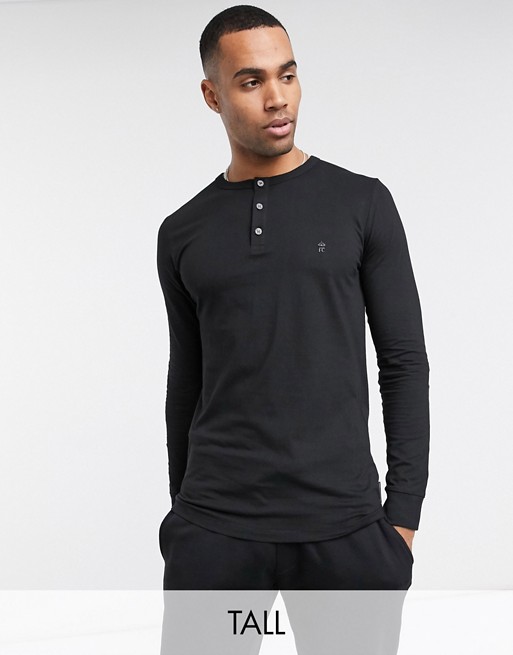 French Connection Essentials Tall grandad long sleeve top