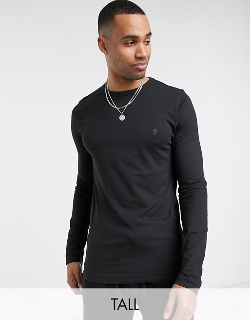 French Connection Essentials Tall long sleeve top with logo