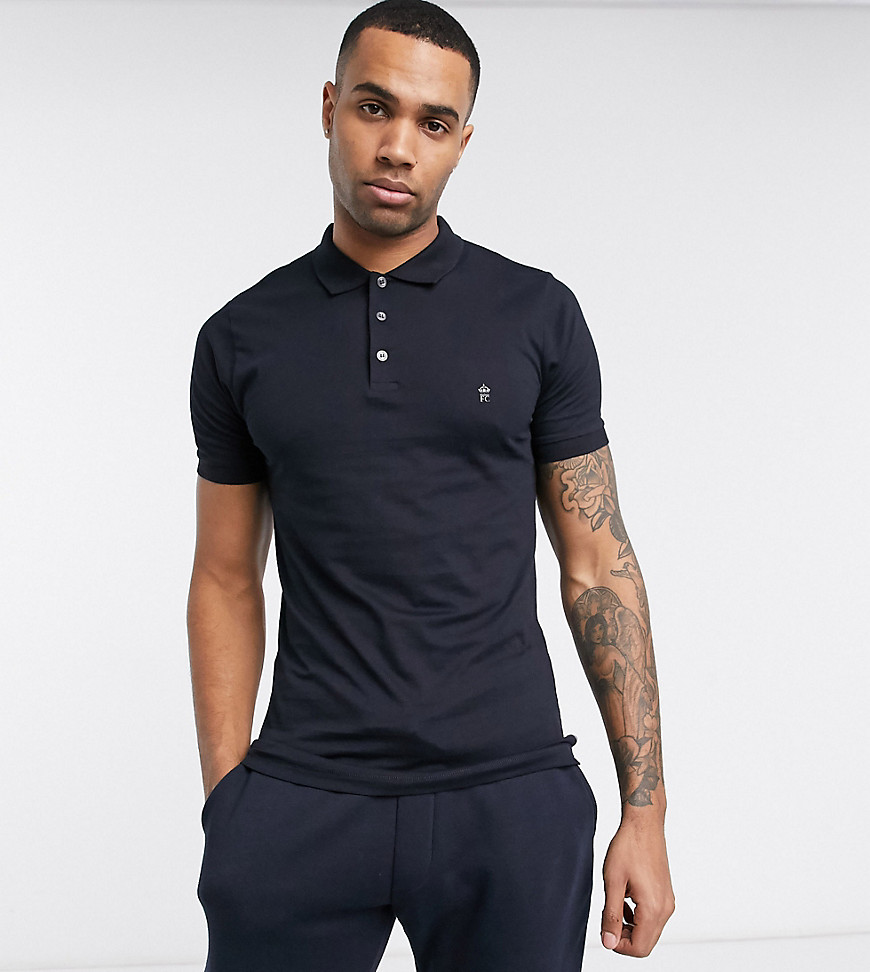 French Connection Essentials Tall - Polo blu navy